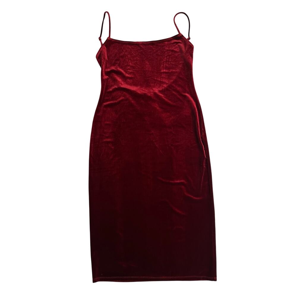 REFORMATION Midi Dress Merel Red Velvet New size XL - Picture 5 of 8